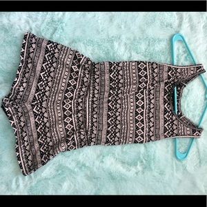 Black and white Romper